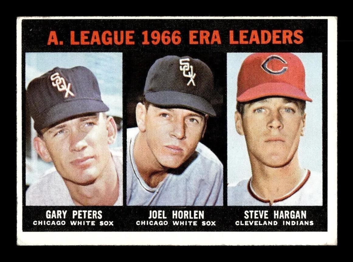 1967 Topps Baseball A.L. E.R.A. Leaders #233 PSA 7.5