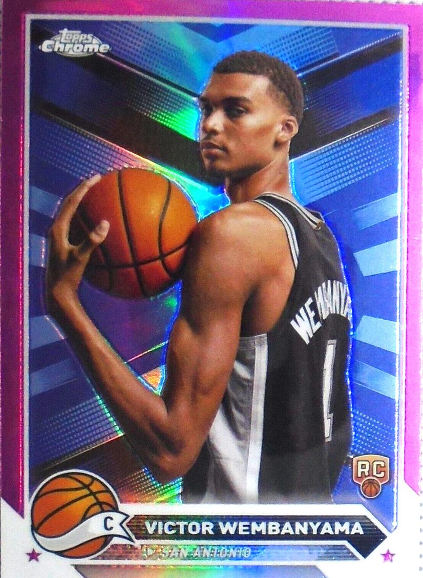 2023 Topps Chrome Basketball Pink Refractor Victor Wembanyama #1