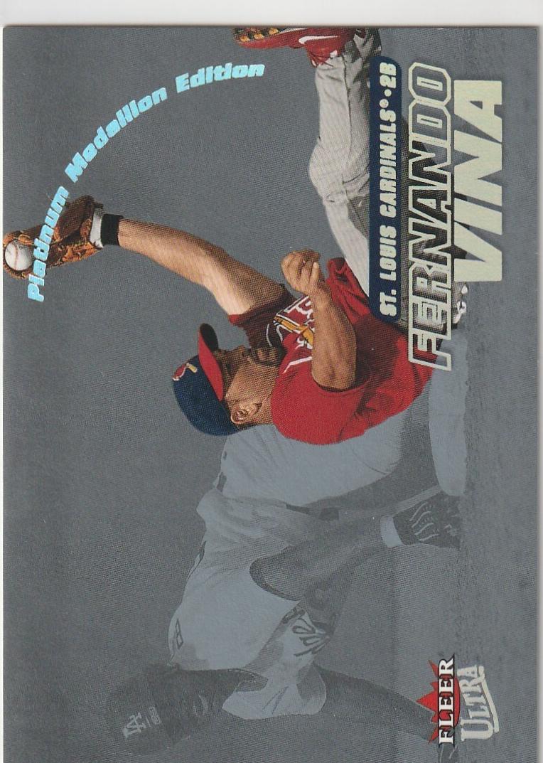 2001 Fleer Ultra Baseball Platinum Medallion Fernando Vina #196