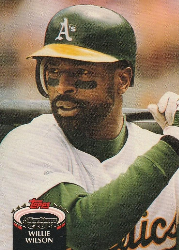 1992 Topps Stadium Club Baseball Willie Wilson #343 PSA 10