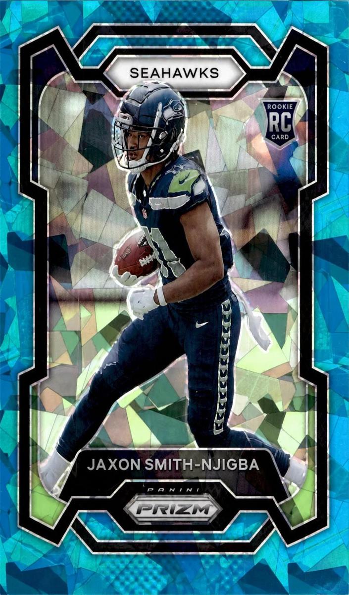 2023 Panini Prizm Football Blue Ice Jaxon Smith-Njigba #390 PSA 10