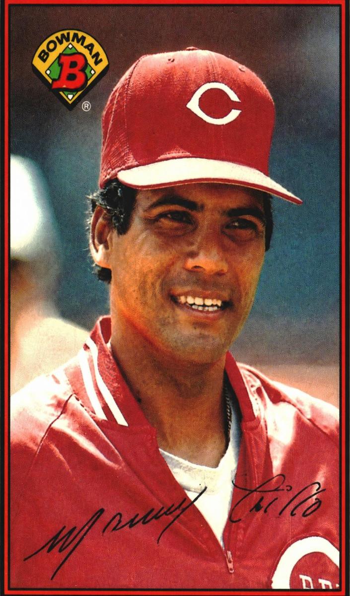 1989 Bowman Tiffany Baseball Manny Trillo #308 PSA 8.5
