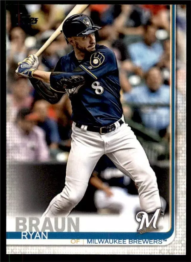 2019 Topps Baseball Ryan Braun #614 PSA 9