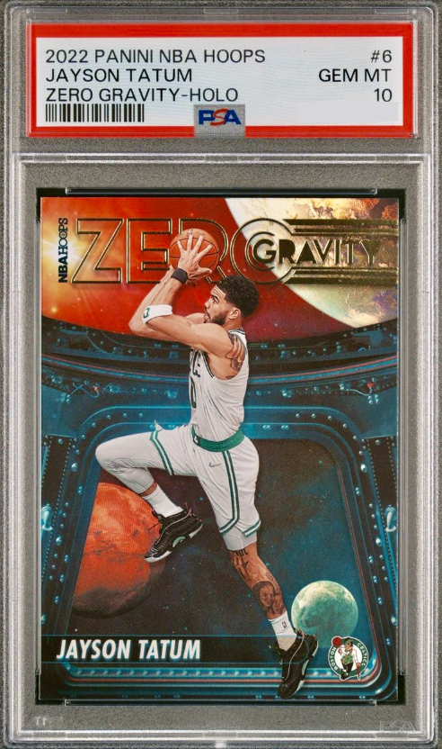 2022 Panini Hoops Basketball Holo Jayson Tatum #6 PSA 10