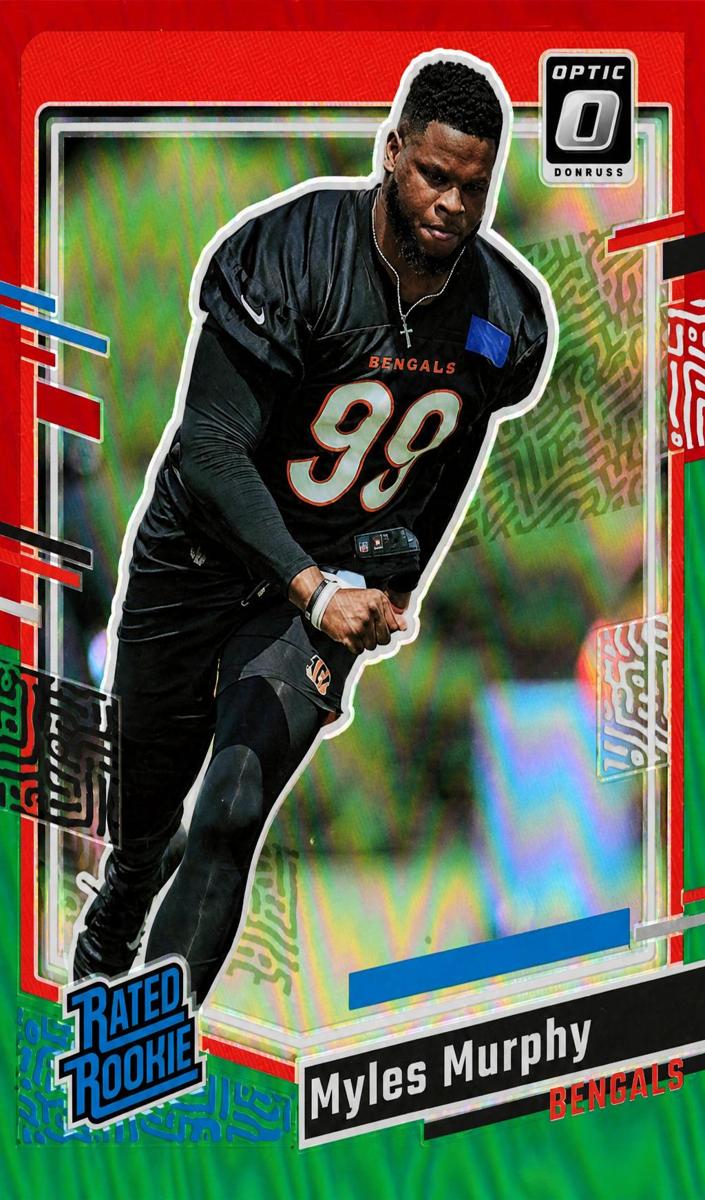 2023 Panini Donruss Football Red Green Myles Murphy #320