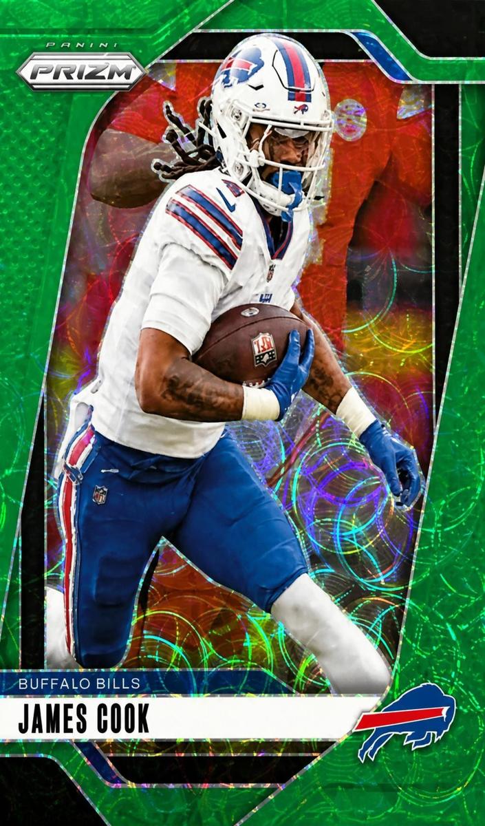 2024 Panini Prizm Football Green Scope James Cook #29