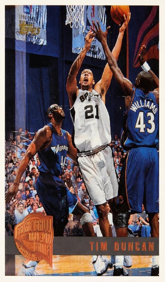 1997 Topps Basketball Minted in Springfield Tim Duncan #115