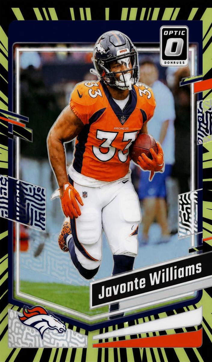 2023 Donruss Optic Football Electricity Javonte Williams #54