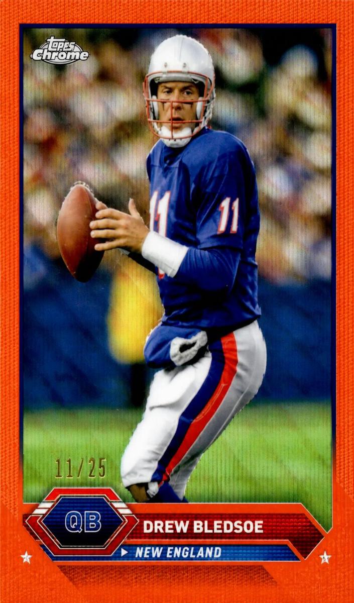 2023 Topps Composite Football Orange Wave Refractor Drew Bledsoe #22