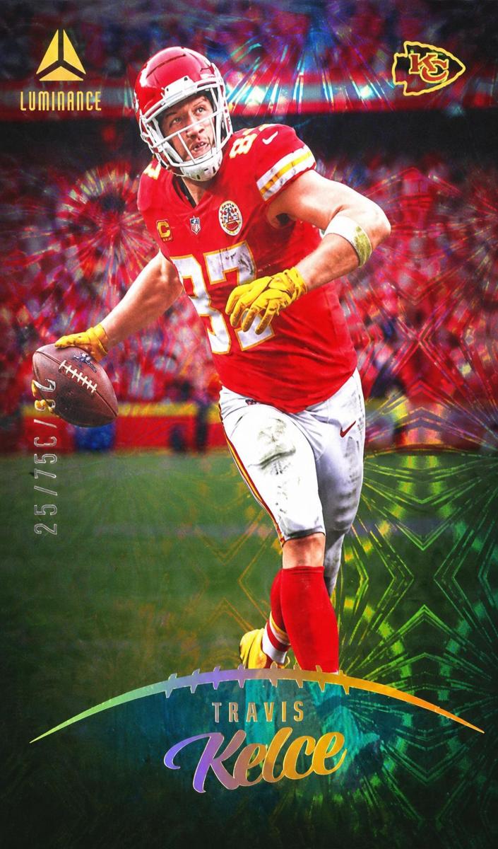 2023 Panini Luminance Football Teal Travis Kelce #44 SGC 9.5