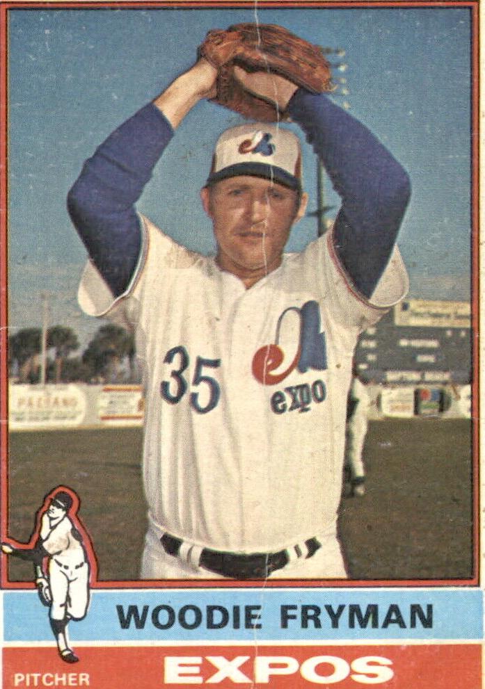 1976 Topps Baseball Woodie Fryman #467 PSA 9