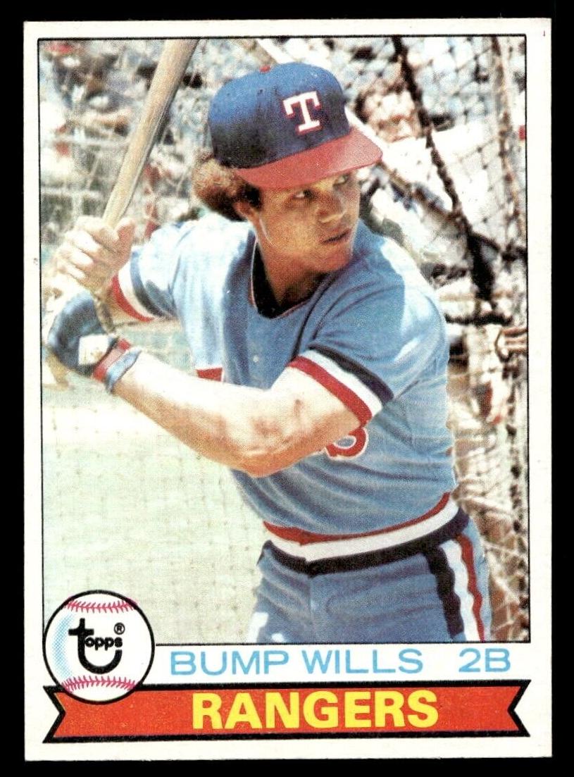 1979 Topps Baseball Base - Rangers Bump Wills #369
