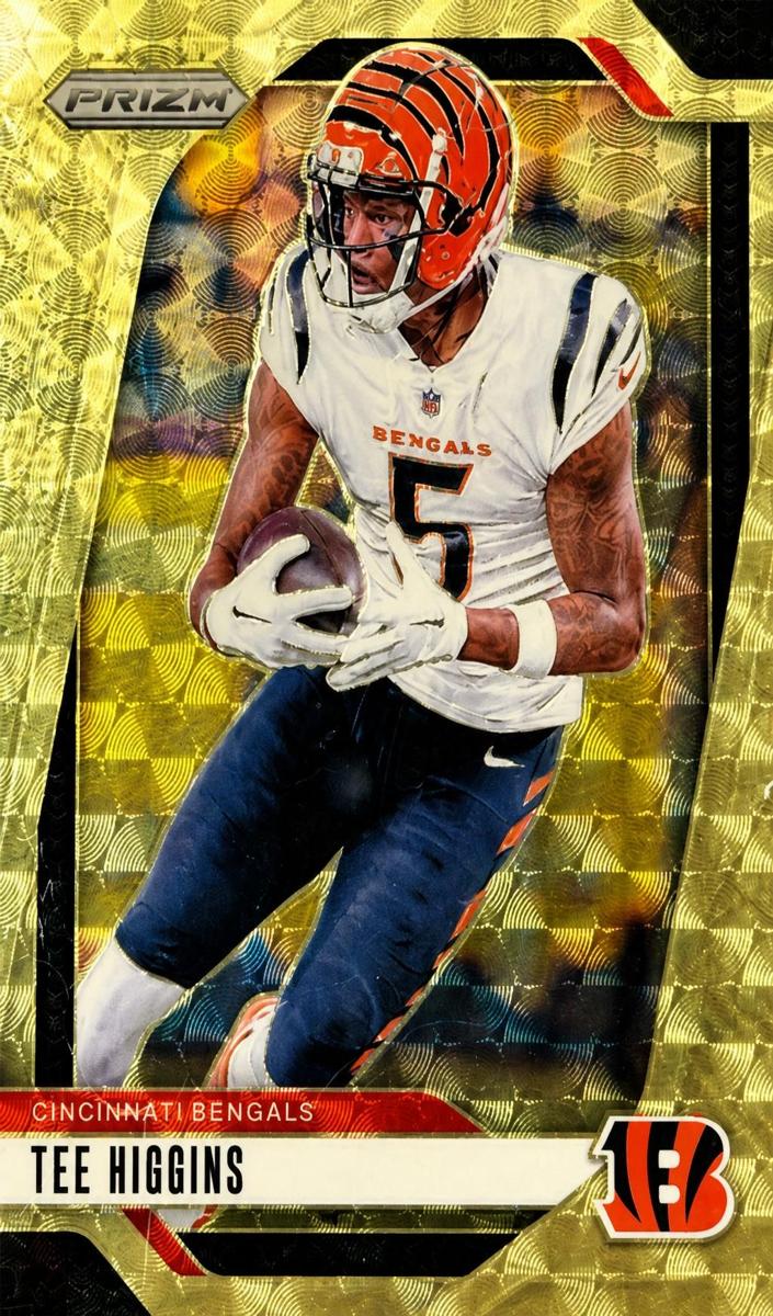 2024 Panini Prizm Football Gold Vinyl Tee Higgins #58