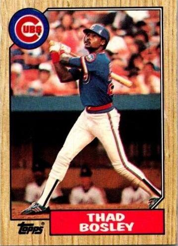 1987 Topps Baseball Thad Bosley #58
