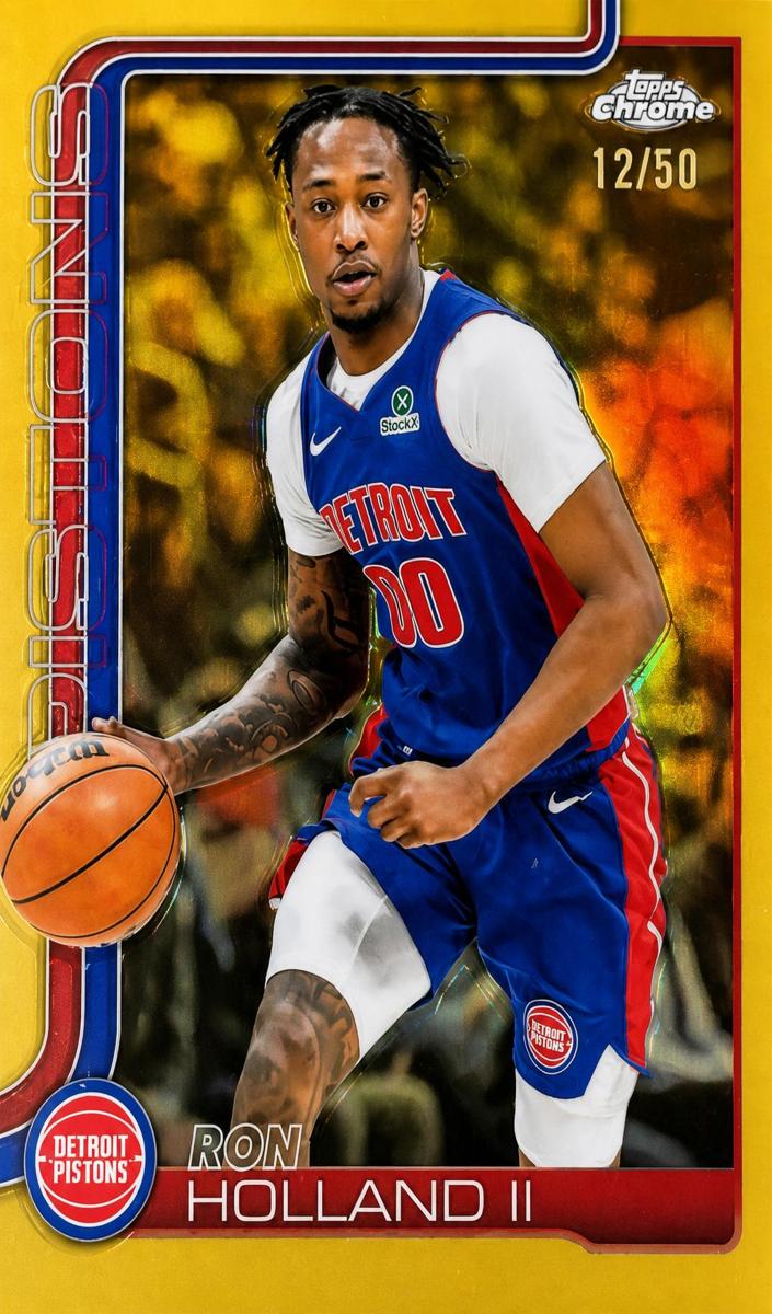 2025 Topps Chrome Basketball Gold Refractor Ron Holland II #16