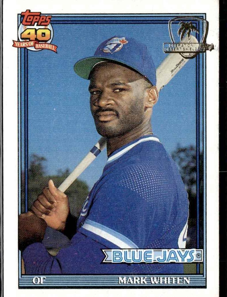 1991 Topps Baseball Mark Whiten #588