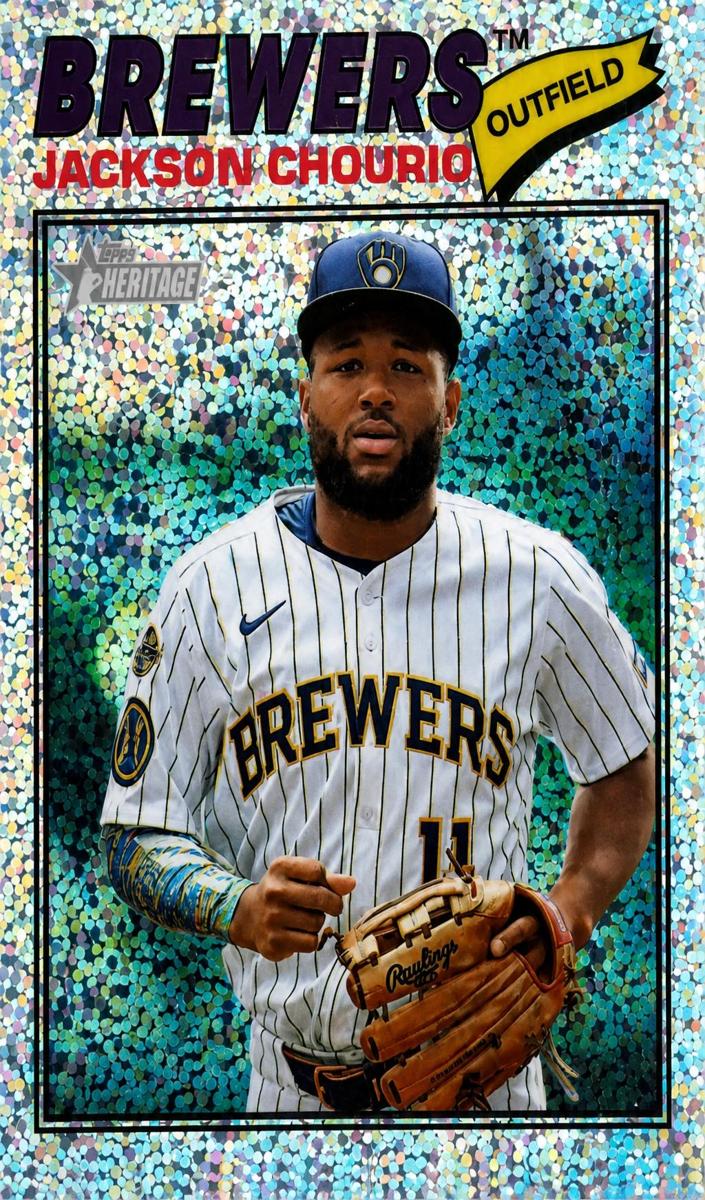2026 Topps Heritage Baseball Silver Sparkle Refractor Jackson Chourio #272