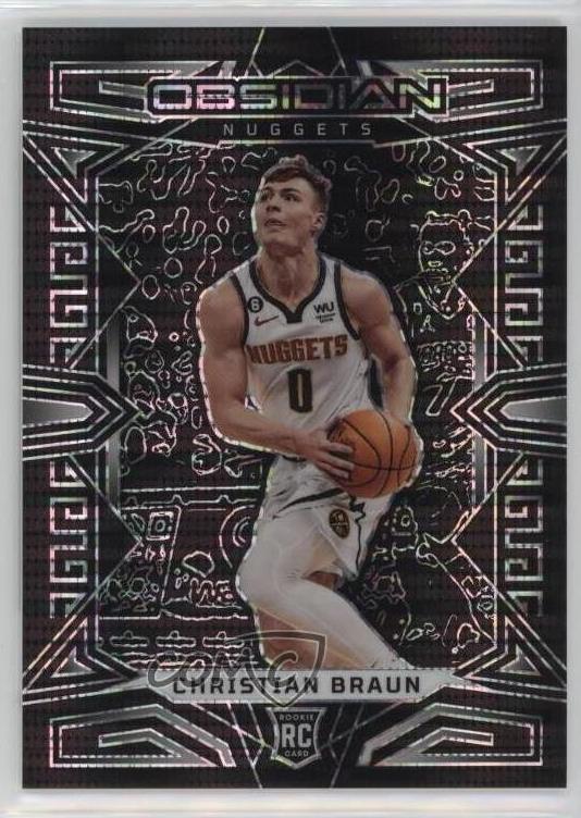 2022 Panini Obsidian Basketball Electric Etch Asia Christian Braun #165