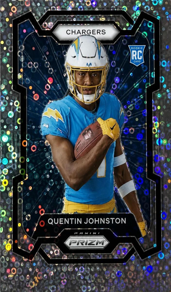 2023 Panini Prizm Football No Huddle Quentin Johnston #307 PSA 9