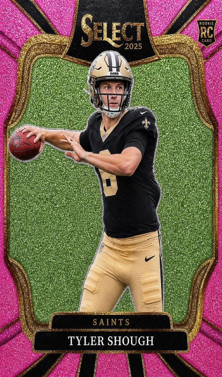 2025 Panini Select Football Pink Glitter Tyler Shough #441