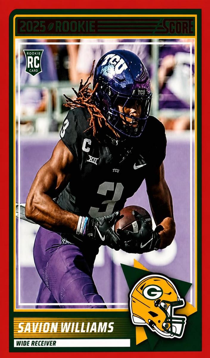 2025 Panini Score Football Red Savion Williams #54