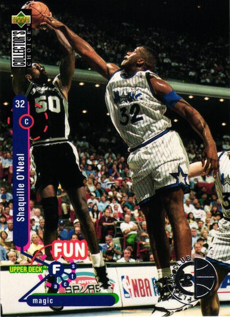 1995 Upper Deck Collector's Choice Basketball Shaquille O'Neal #184