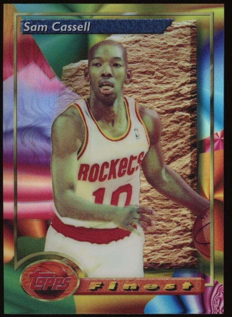 1993 Topps Finest Basketball Refractor Sam Cassell #169 PSA 10