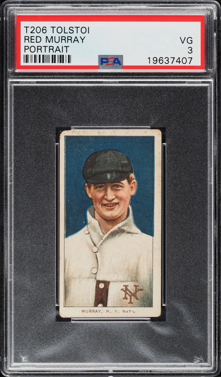 1909-11 T206 Baseball Portrait Red Murray #NNO