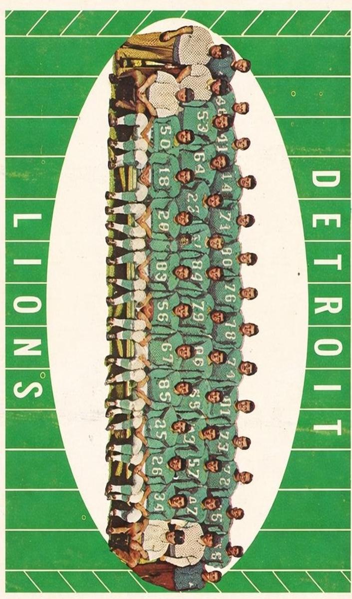 1961 Topps Football Detroit Lions #37 PSA 7.5