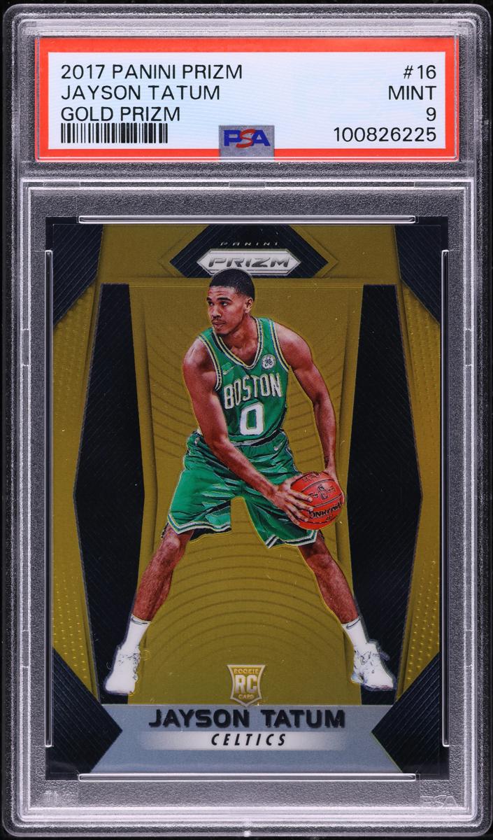 2017 Panini Prizm Basketball Gold Jayson Tatum #16 PSA 9