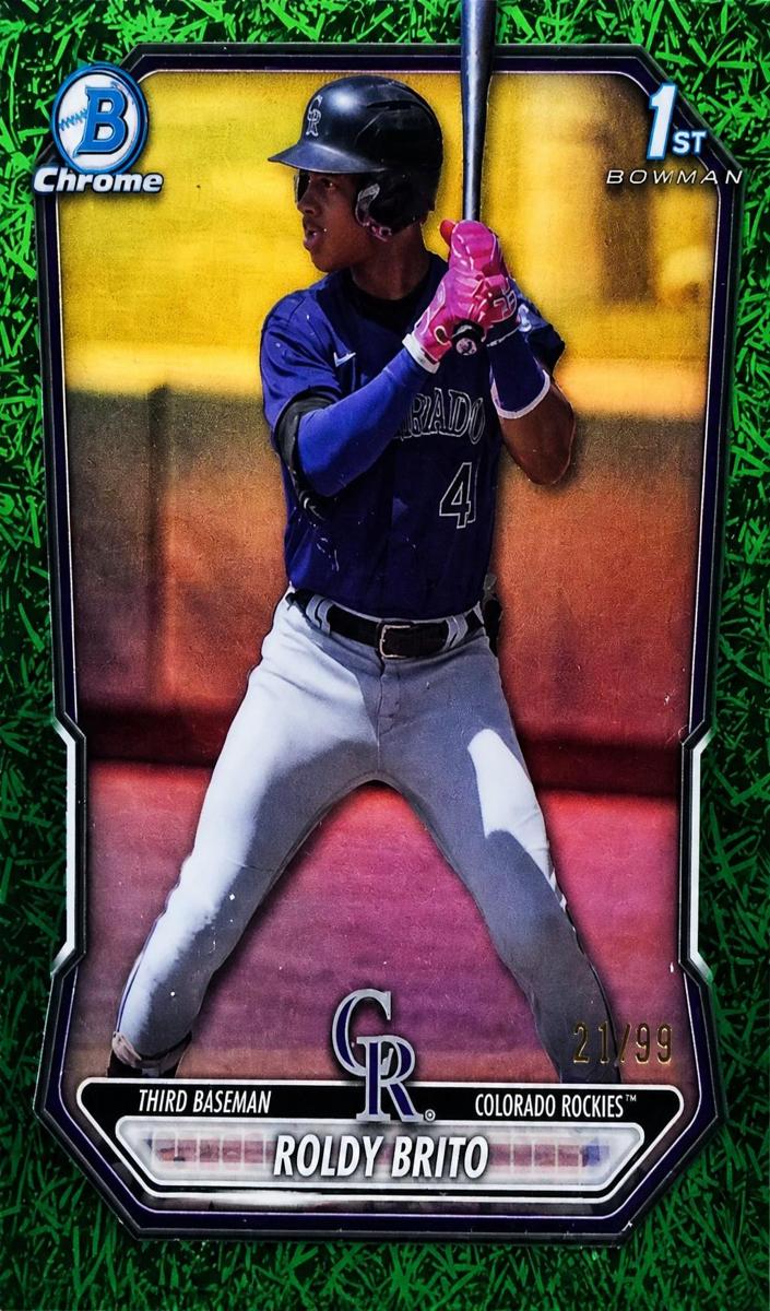 2026 Bowman Baseball Green Grass Refractor Roldy Brito #BCP-21