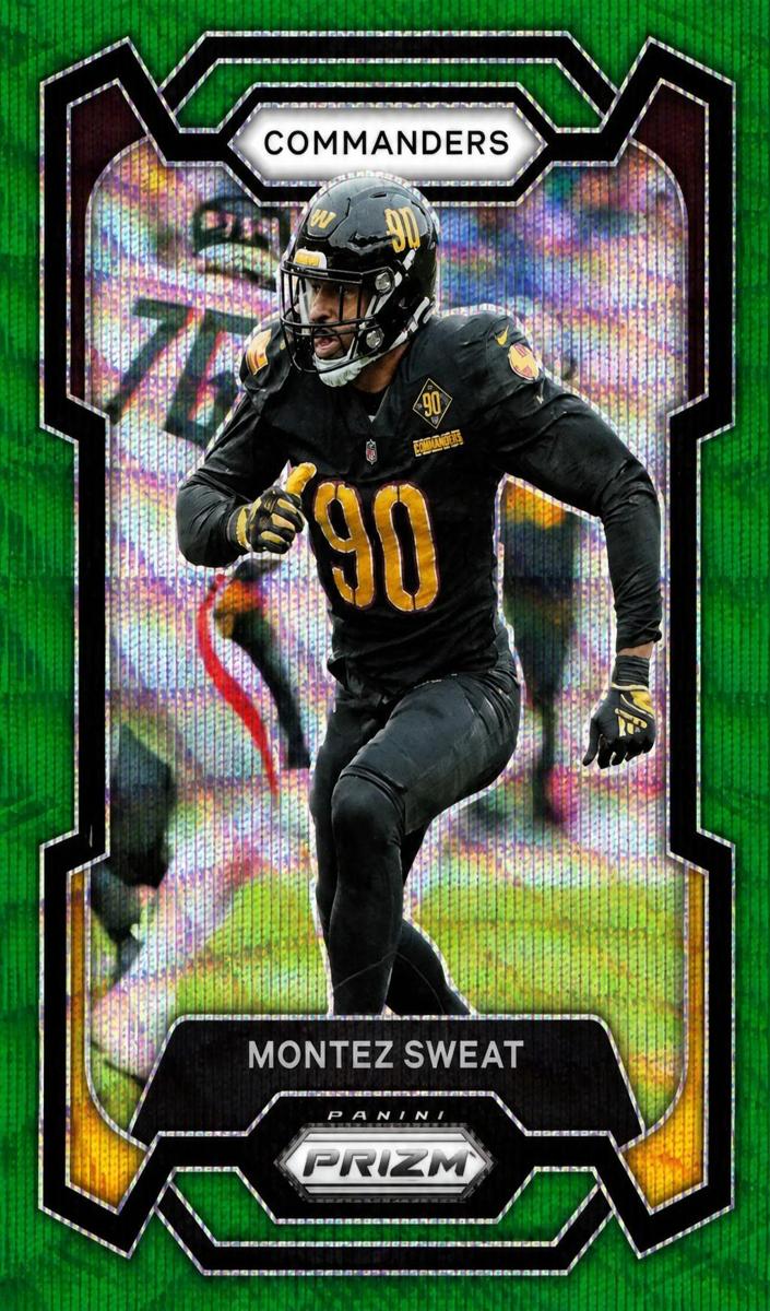 2023 Panini Prizm Football Green Wave Montez Sweat #299
