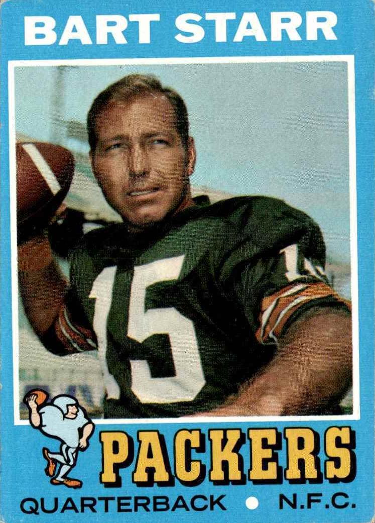 1971 Topps Football Bart Starr #200 RAW Ungraded