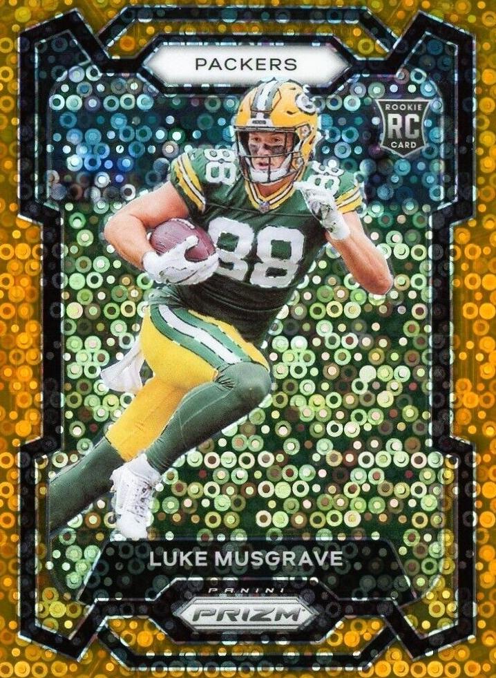 2023 Panini Prizm Football Disco Luke Musgrave #337 PSA 10