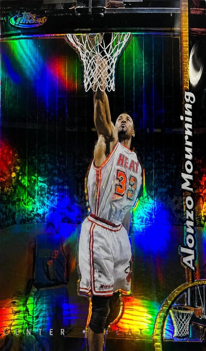 1998 Topps Finest Basketball Refractor Alonzo Mourning #126