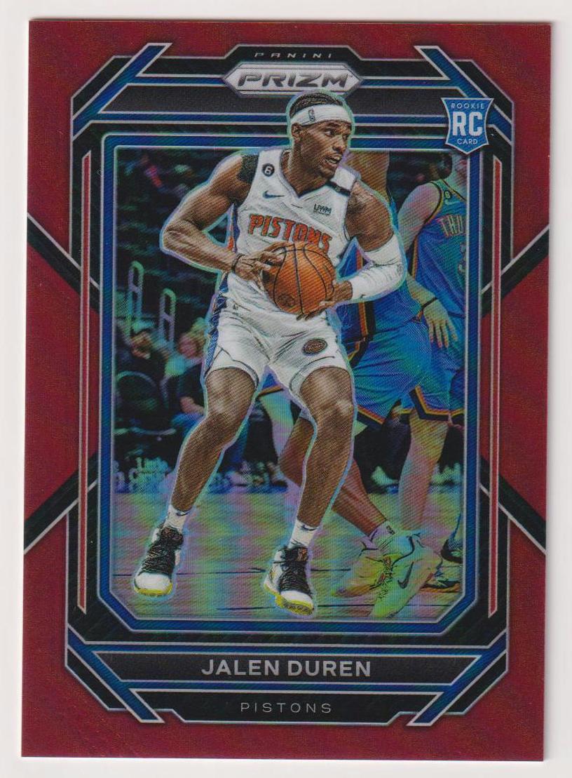 2022 Panini Prizm Basketball Red Jalen Duren #239 PSA 9