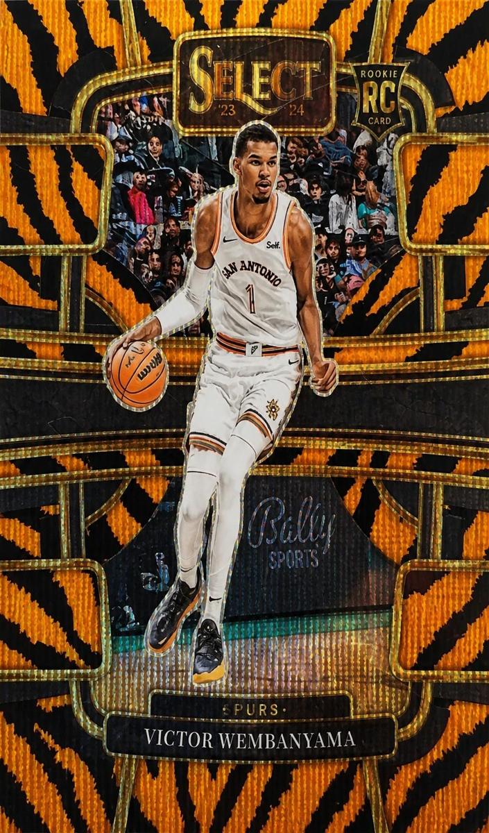 2023 Panini Select Basketball Tiger Victor Wembanyama #87 PSA 8