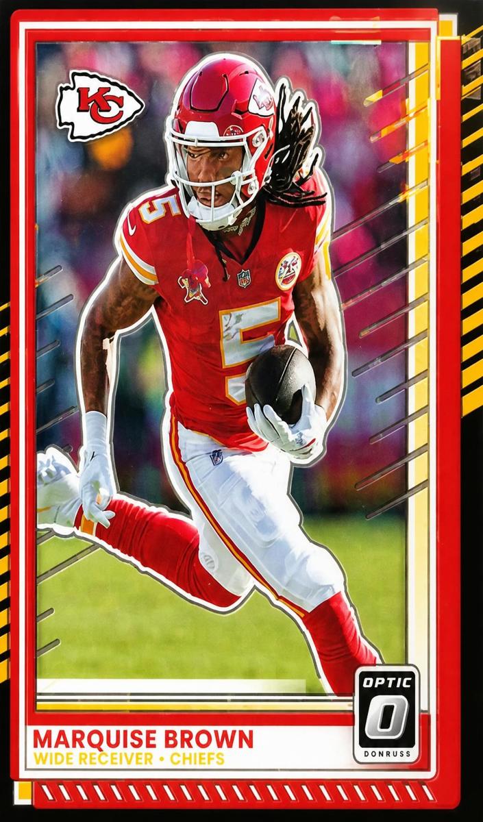 2025 Donruss Optic Football Black Pandora Marquise Brown #93