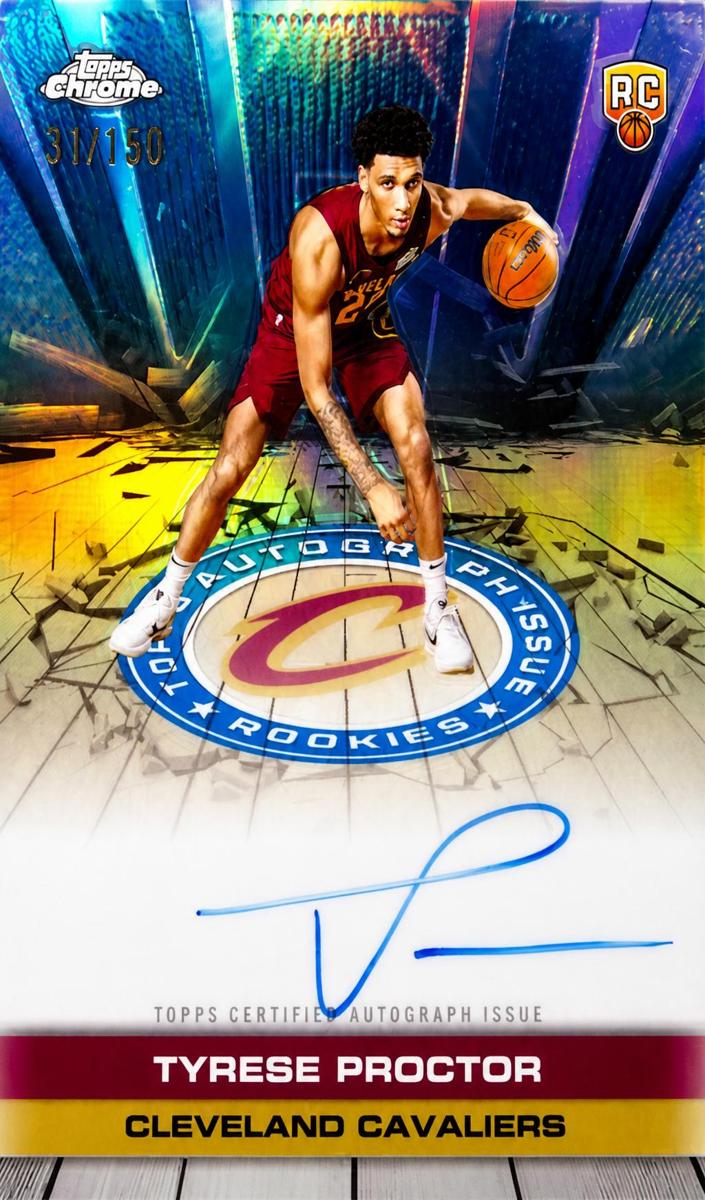 2025 Topps Chrome Basketball Blue Refractor Tyrese Proctor #TAIR-TP