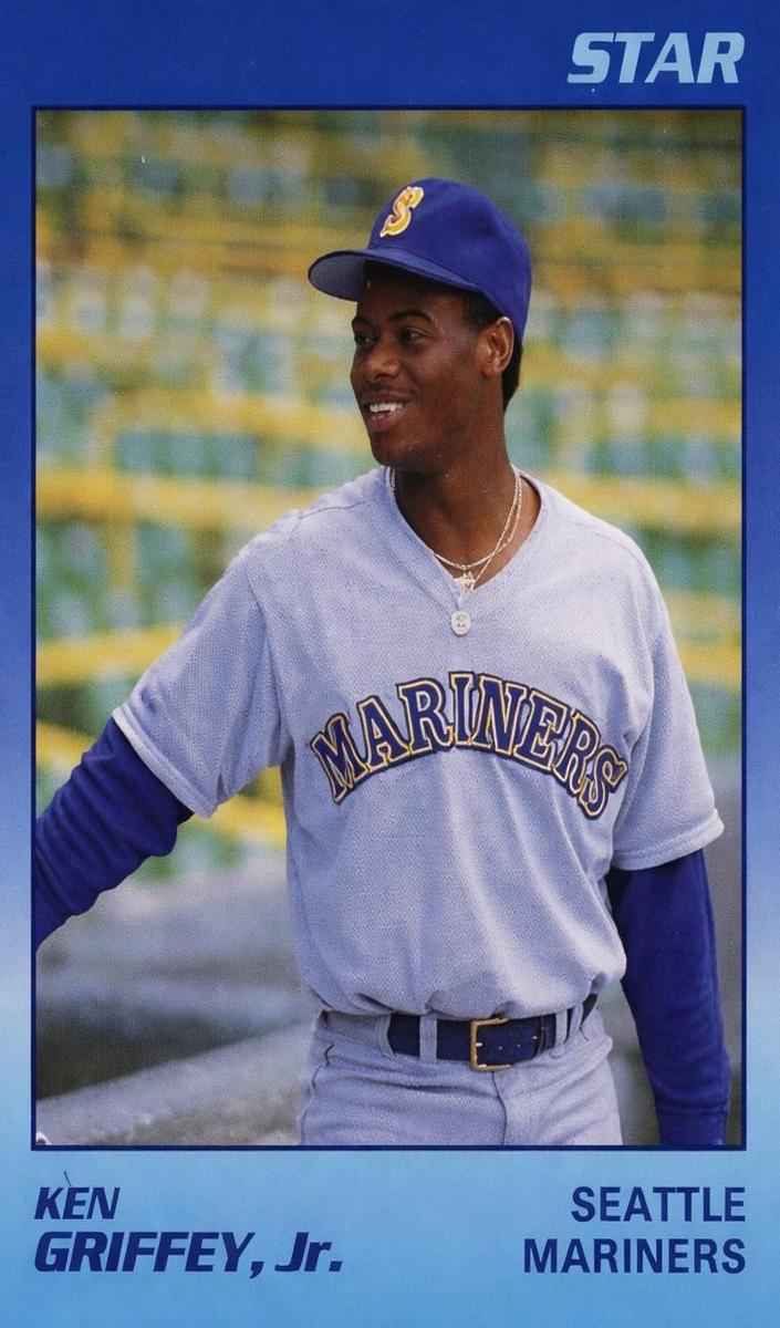 1989 Star Baseball White Back Ken Griffey Jr. #11 PSA 8