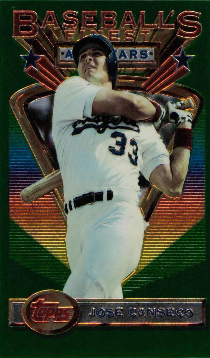 1993 Topps Finest Baseball Refractor Jose Canseco #99