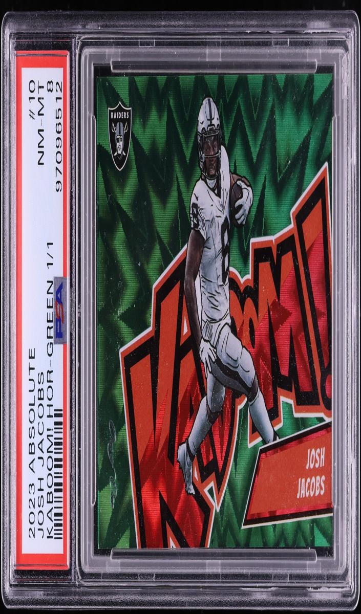 2023 Panini Absolute Football Green Josh Jacobs #10