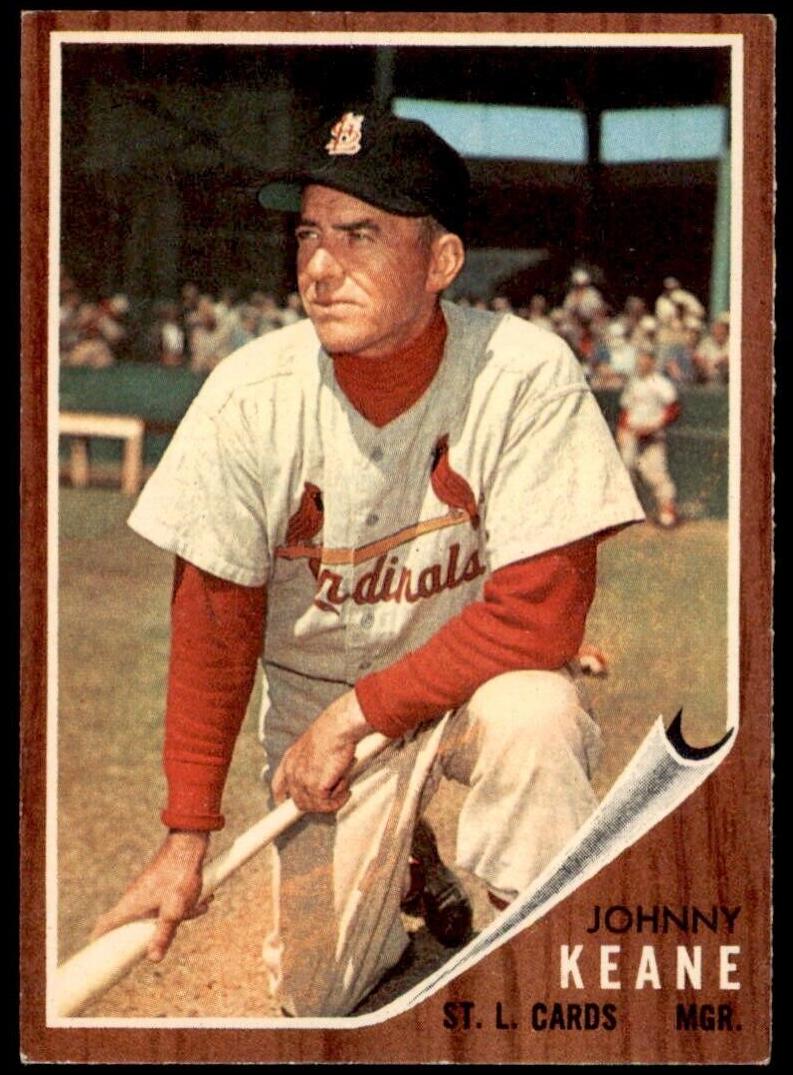 1962 Topps Baseball Johnny Keane #198 PSA 7.5