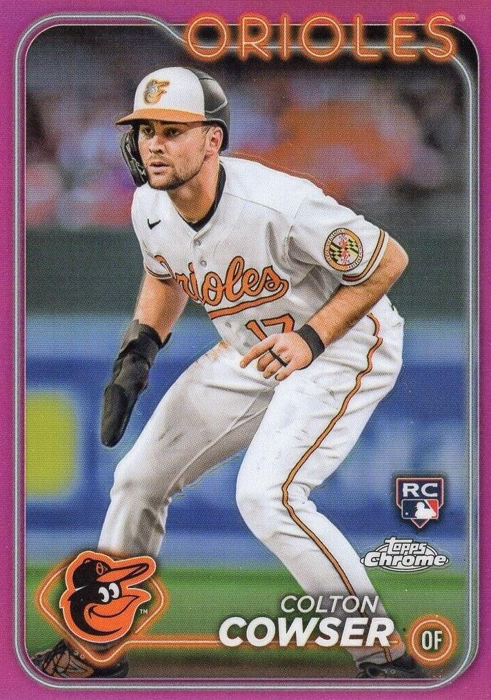 2024 Topps Chrome Baseball Pink Colton Cowser #278 PSA 10