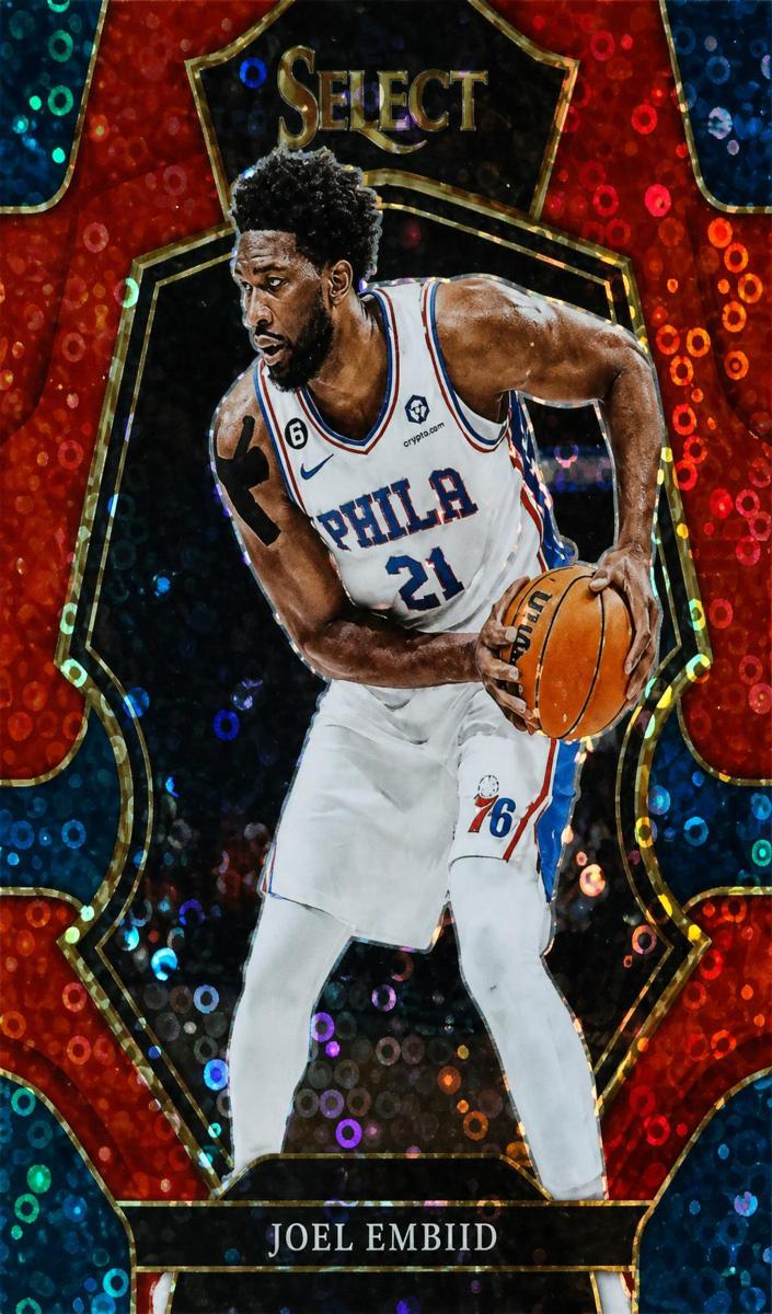 2022 Panini Select Basketball Red Disco Joel Embiid #147