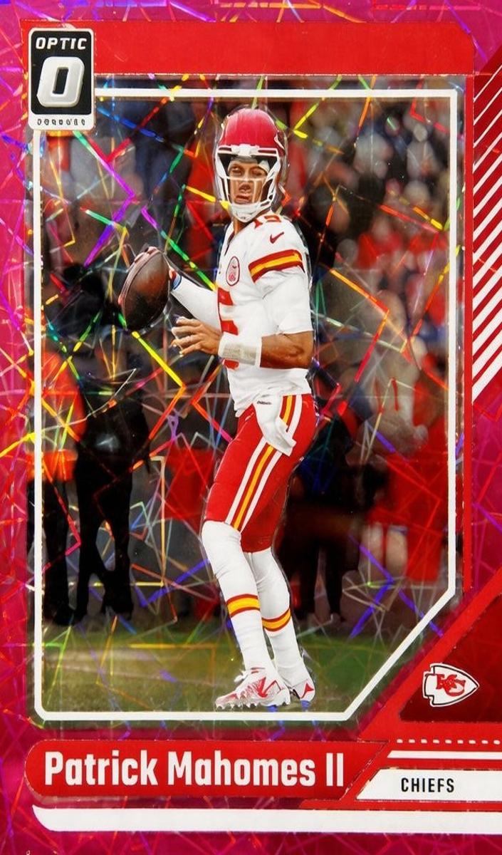 2024 Donruss Optic Football Pink Velocity Patrick Mahomes II #94 PSA 9