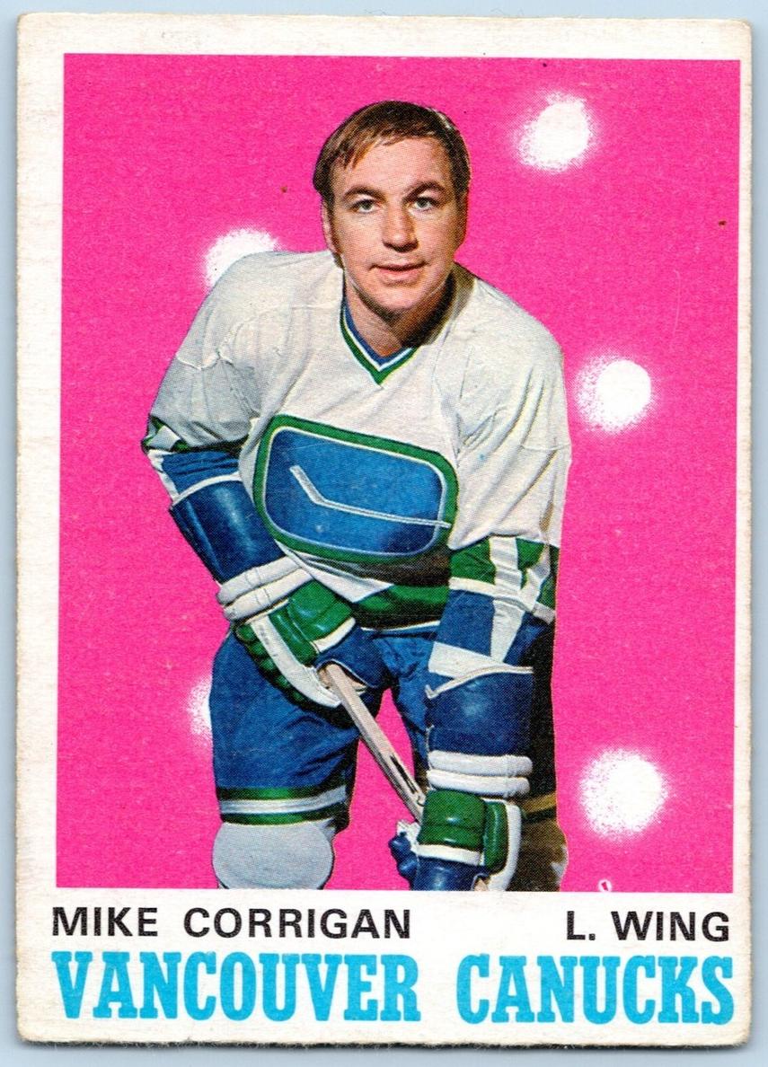 1970 O-Pee-Chee Hockey Mike Corrigan #227