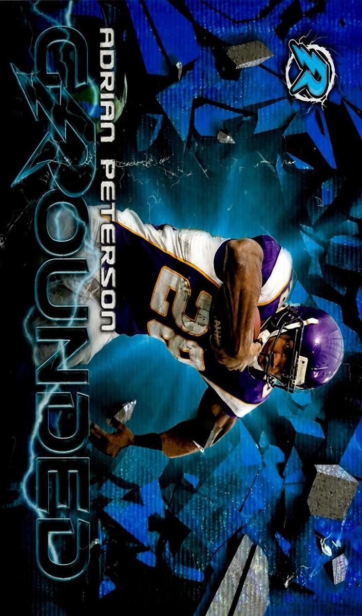 2023 Topps Composite Football Blue Wave Refractor Adrian Peterson #RG-13