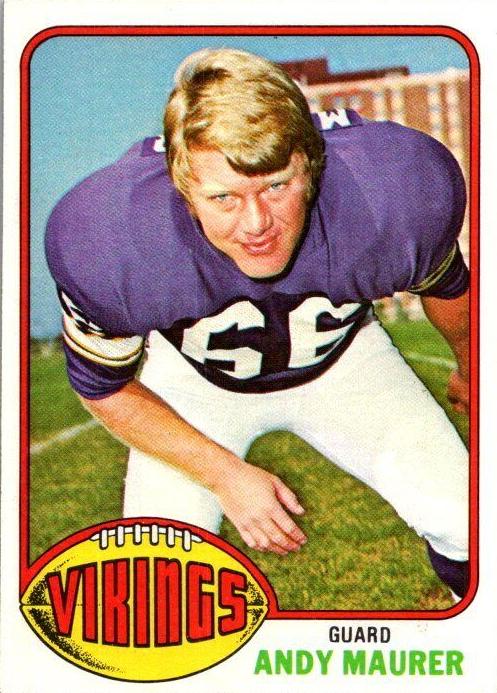1976 Topps Football Andy Maurer #309 PSA 9