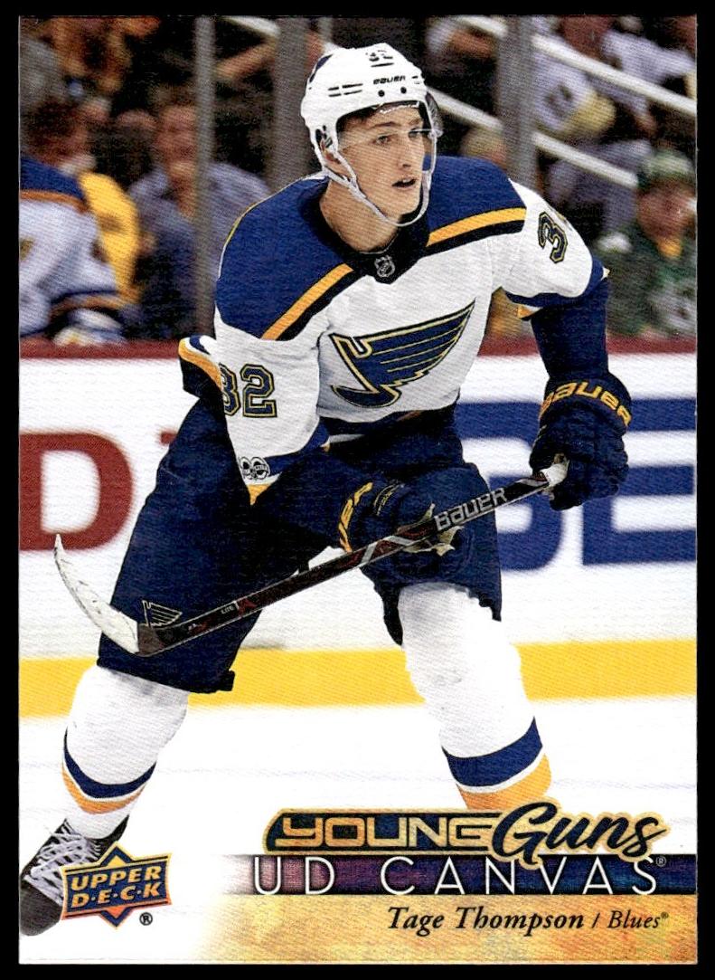 2017 Upper Deck Hockey Canvas Tage Thompson #C100 PSA 10